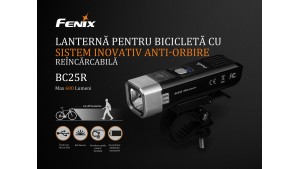 Fenix BC25R - Lanternă bicicletă - 600 Lumeni - 106 Metri Fenix BC25R - Lanternă bicicletă - 600 Lumeni - 106 Metri